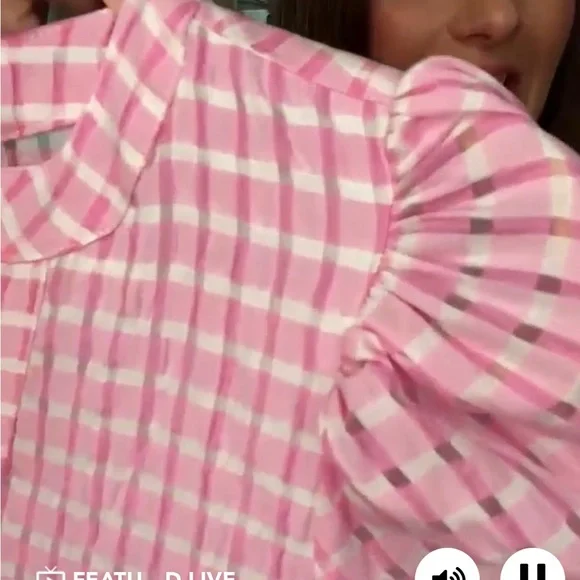 Fantastic Fawn Pink Checkered Midi Dress - Picture 2 of 4